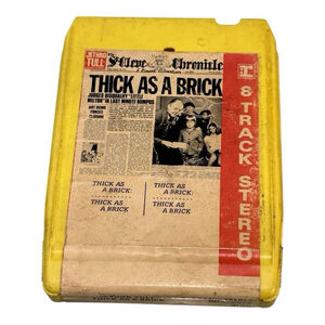 Jethro Tull Thick As A Brick 8 Track Tape Cartridge 8RM-2072 1972